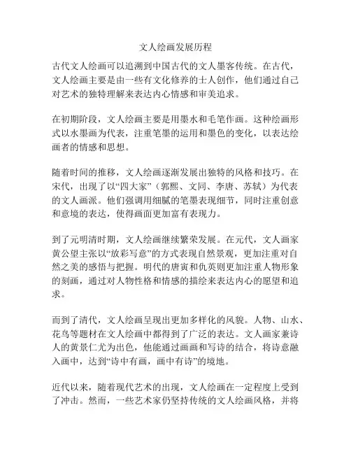 文人绘画发展历程