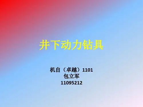 石油钻采机械概论——井下动力钻具(2003版本)