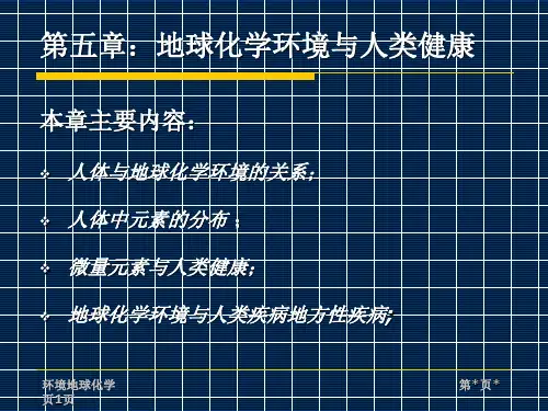地球化学课件
