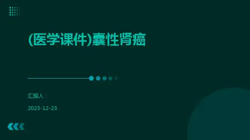 (医学课件)囊性肾癌