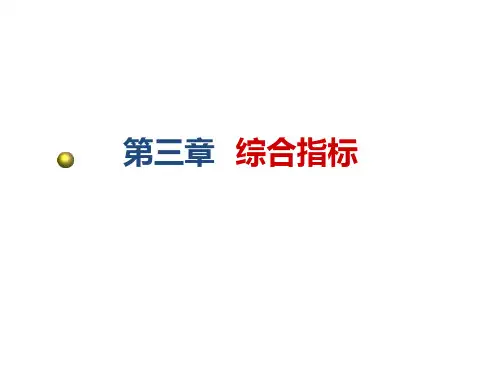第三章,总量指标的概念和作用