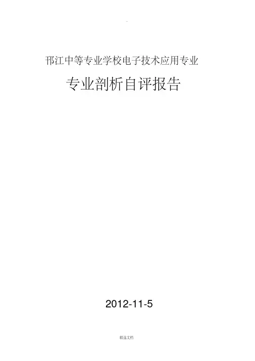 电子技术应用专业剖析新