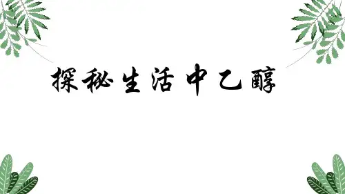 7.3.1乙醇 课件 高一化学人教版(2019)必修第二册