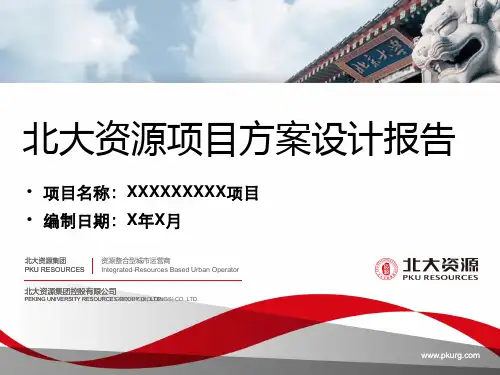 规划及建筑设计方案汇报模板