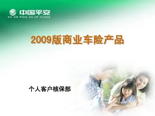 2009版车险产品介绍