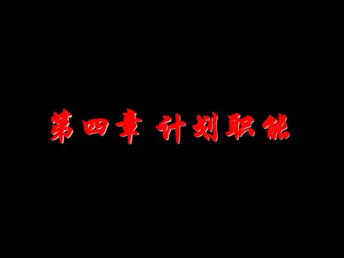 战略计划的制定