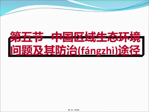 人教版高中地理选修6《环境保护》第四章第五节《中国区域生态环境问题及其防治途径》(共45张)