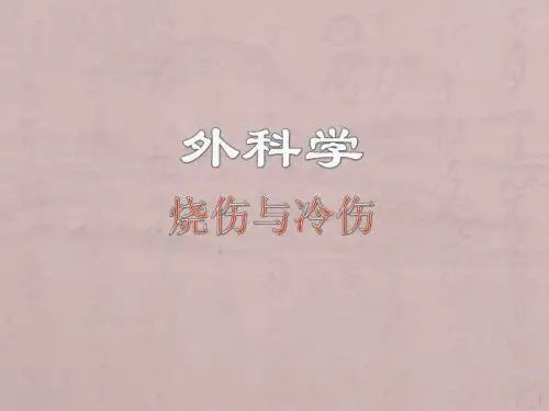 烧伤与冷伤ppt课件