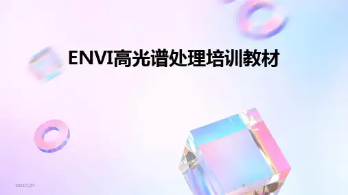 2024版ENVI高光谱处理培训教材