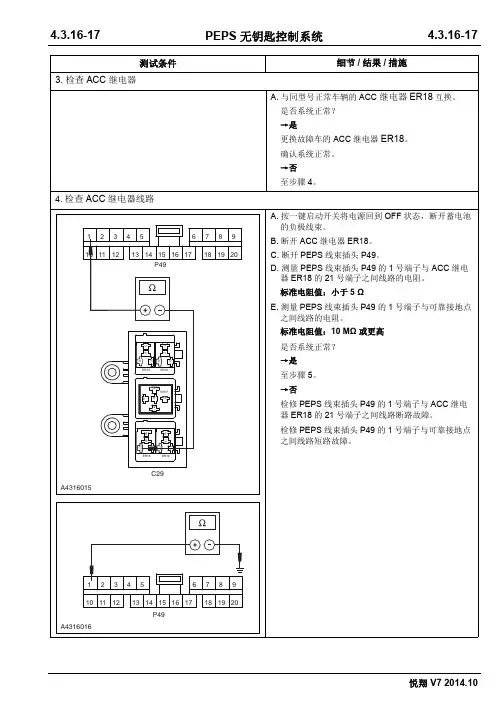 2015款长安悦翔V7维修手册_部分34
