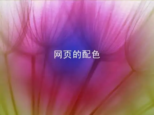 网页的配色