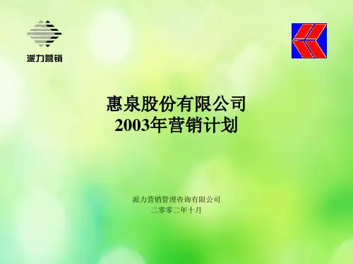 某公司营销计划(ppt 73页)