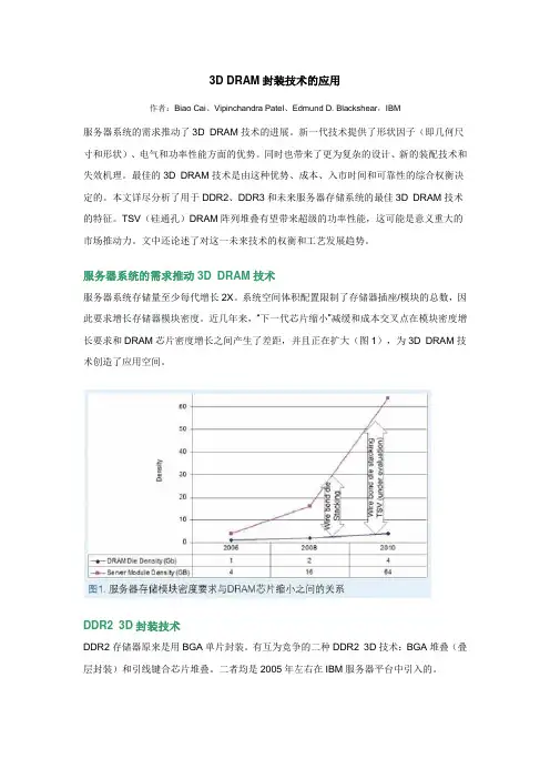 3D DRAM封装技术的应用