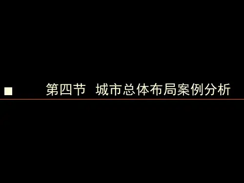 城市总体布局第4节城市总体布局案例分析