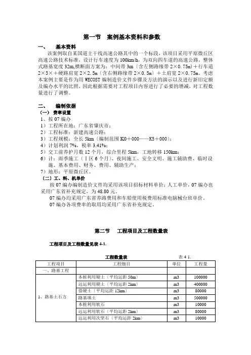 概预算作业模板
