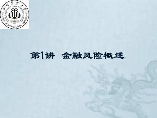 第01讲 金融风险概述