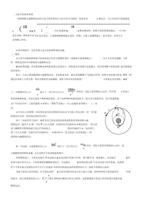 卫星变轨问题