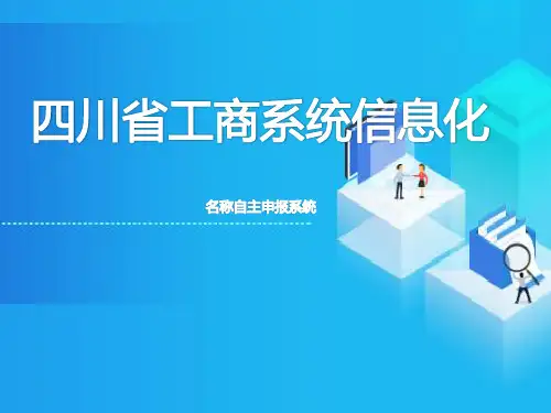 名称自主申报用户手册-四川修订版本