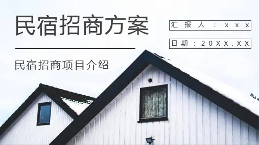 民宿招商项目介绍PPT课件