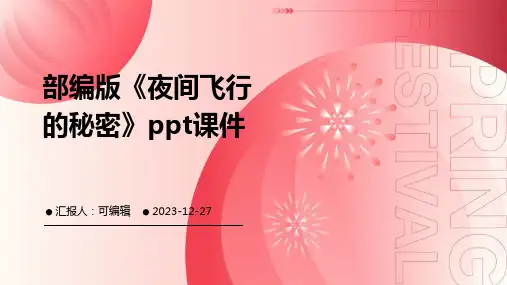 部编版《夜间飞行的秘密》(完美版)PPT课件