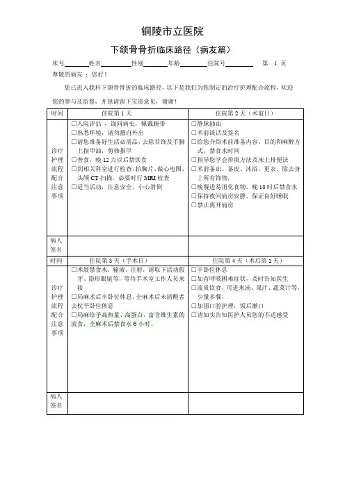 下颌骨骨折(病友篇)