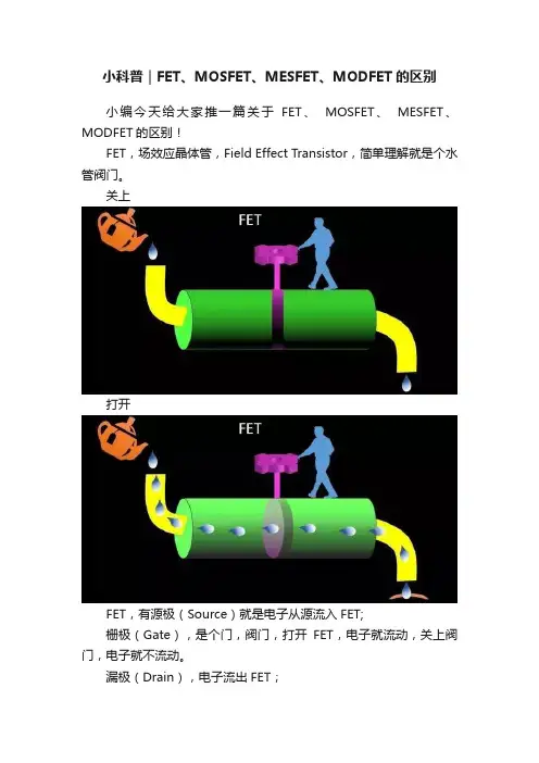 小科普｜FET、MOSFET、MESFET、MODFET的区别