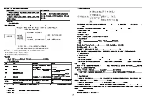 4.1免疫系统的组成和功能学案