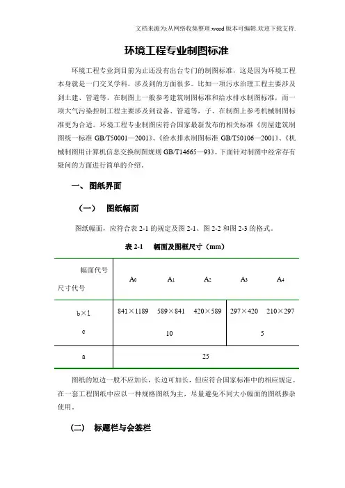 环境工程专业制图标准2