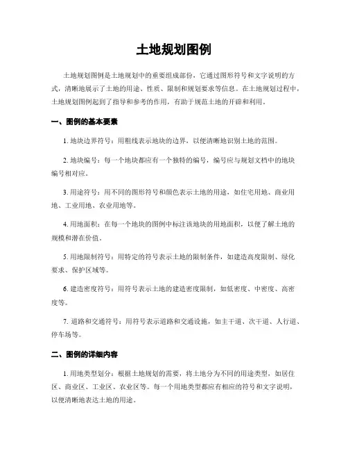 土地规划图例