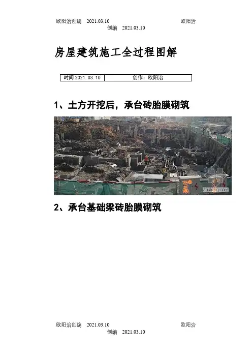 房屋建筑施工全过程图解(图片,非常直观)之欧阳治创编