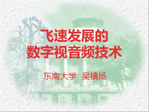 飞速发展的数字视音频技术