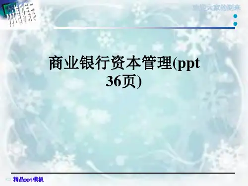 商业银行资本管理(ppt-36页)