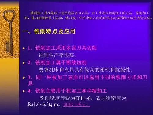 铣削加工与铣刀