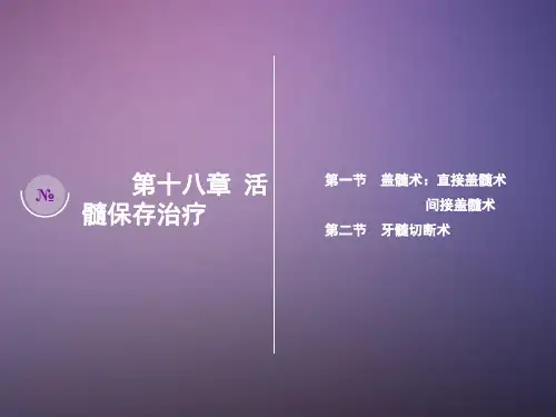 活髓保存治疗【35页】