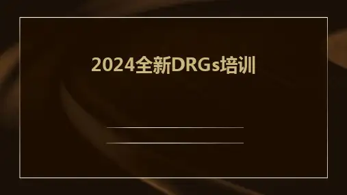 2024全新DRGs培训