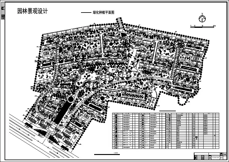某高级花园绿化景观规划方案设计施工CAD图纸