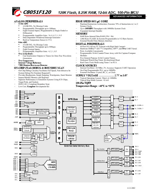 C8051F系列单片机资料