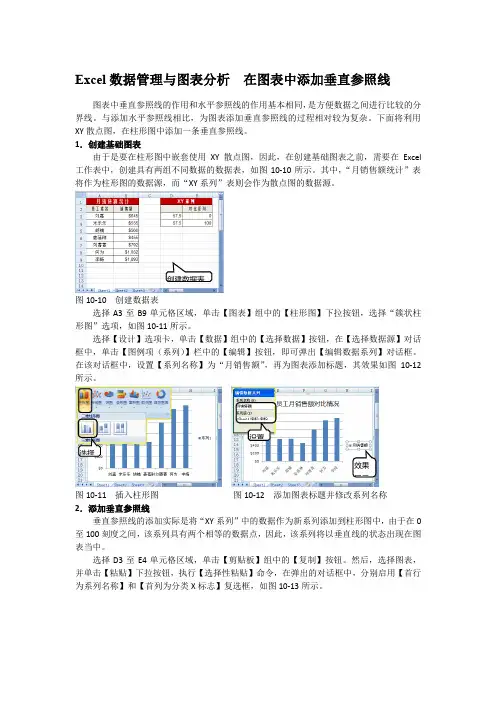 Excel数据管理与图表分析  在图表中添加垂直参照线