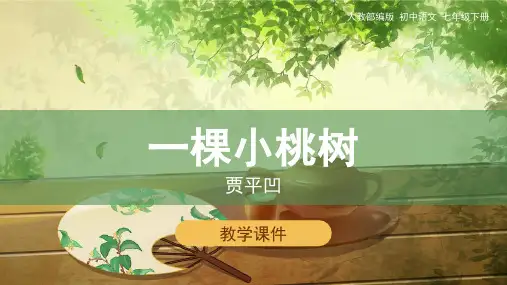 18.《一棵小桃树》教学课件(共28张ppt)