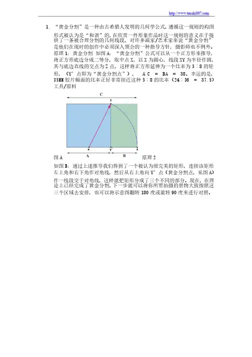浅谈摄影黄金分割与构图