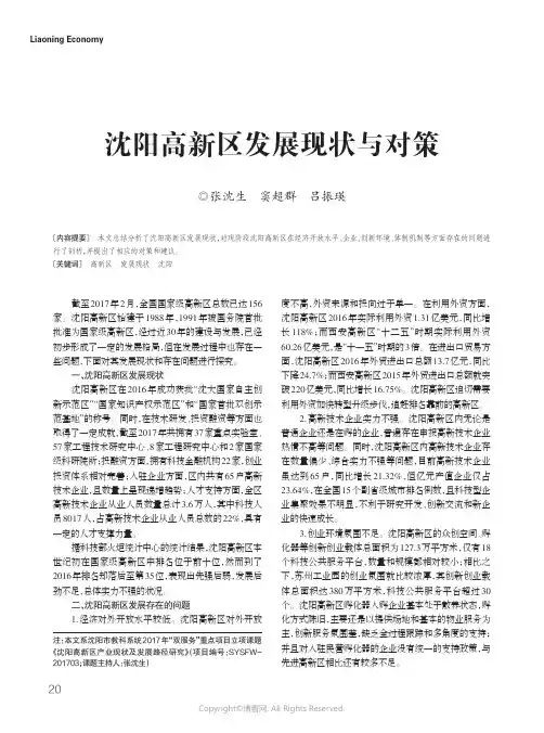 16349366_沈阳高新区发展现状与对策