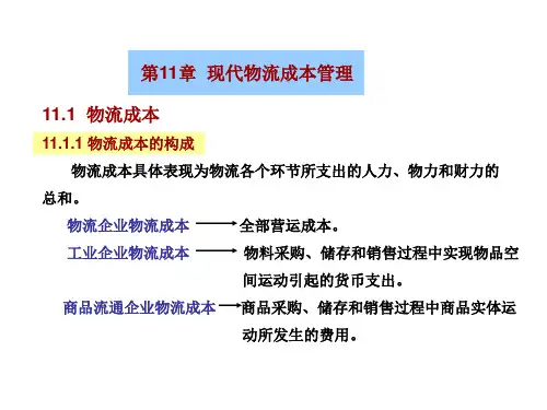 第11章 现代物流成本管理PPT课件
