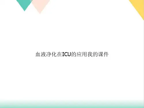 血液净化在ICU的应用我的PPT.