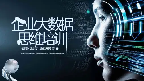 企业大数据思维培训课件PPT