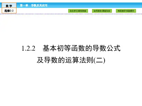 (人教版)高中数学选修2-2课件：第1章 导数及其应用1.2.2(2) 