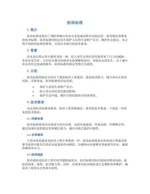 防洪标准_精品文档