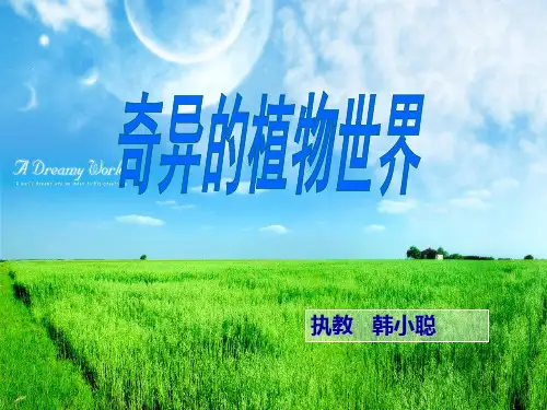 奇异的植物世界课件
