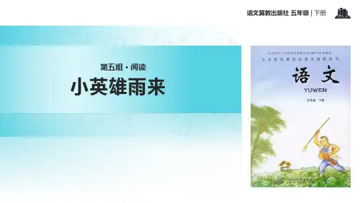 冀教版 五年级下册语文《23小英雄雨来》课件