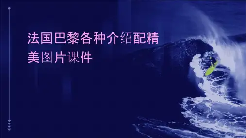 法国巴黎各种介绍配精美图片课件