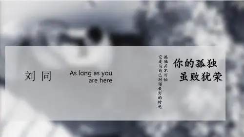 《你的孤独,虽败犹荣》